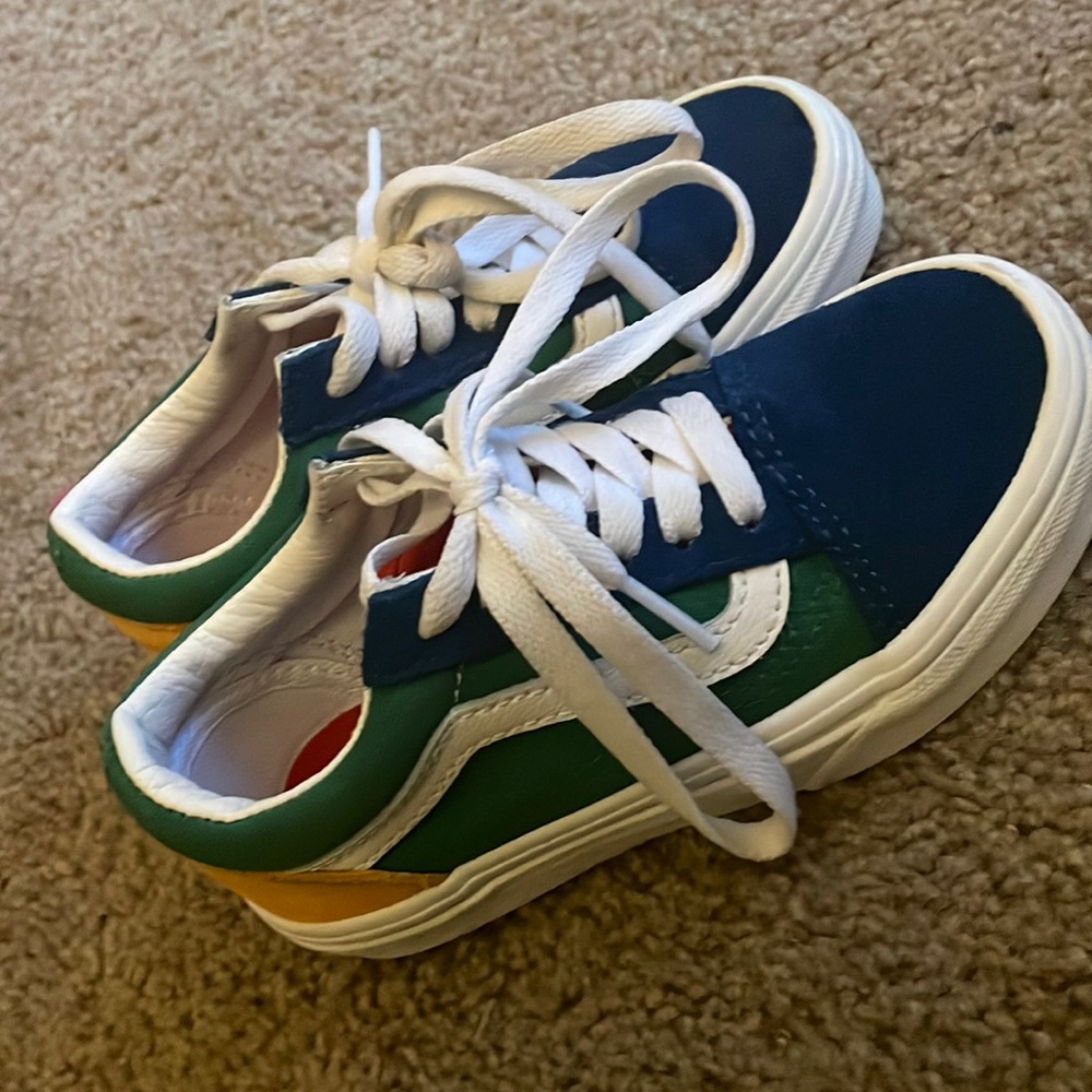 Lightly Used Multi-Colored Vans for Kids